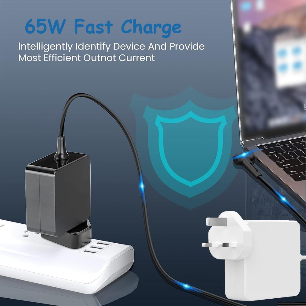 65W  Laptop Charger, Adapter Compatible With Laptop, For Small Appliances,  Christmas Gifts---white