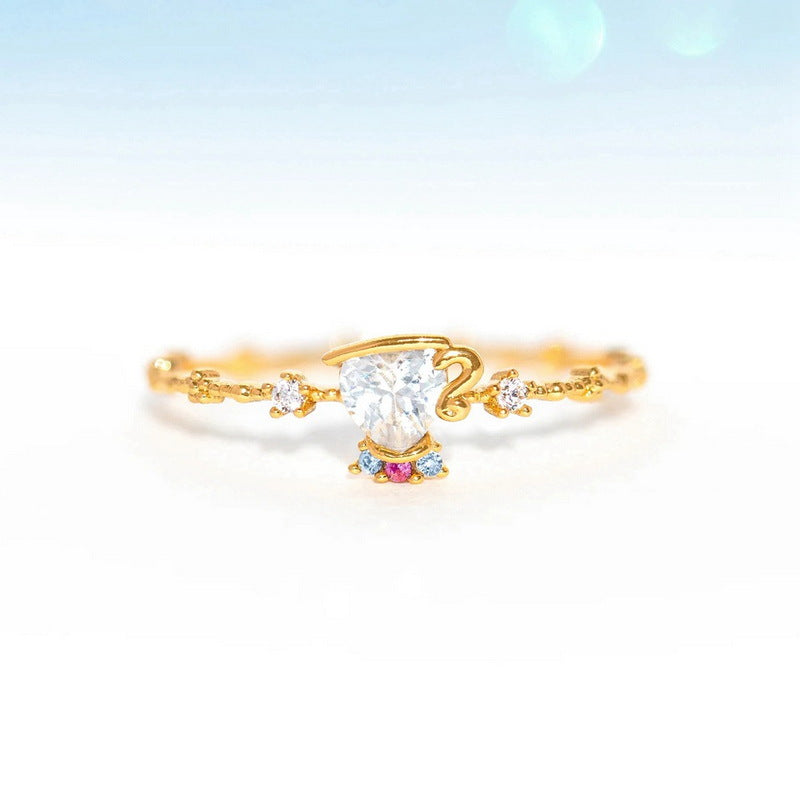 Design Fairy Tale Beauty And Beast Little Princess Ring Color