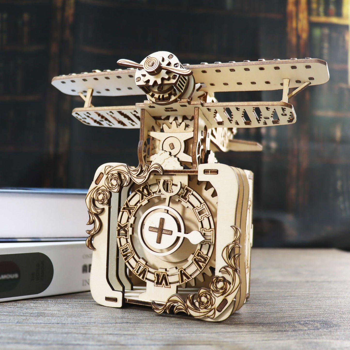 Sales Are Prohibited On The TEMU And SHEIN -MUSIC PARK 3d Wooden Puzzle Punk Airplane Music Box You Are My Sunshine Handmade Assembly Model Kit Holidays Brthdays Christmas Gifts
