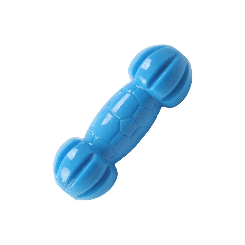 TPR Treat-dispensing Dumbbell Pet Toy Bite-resistant