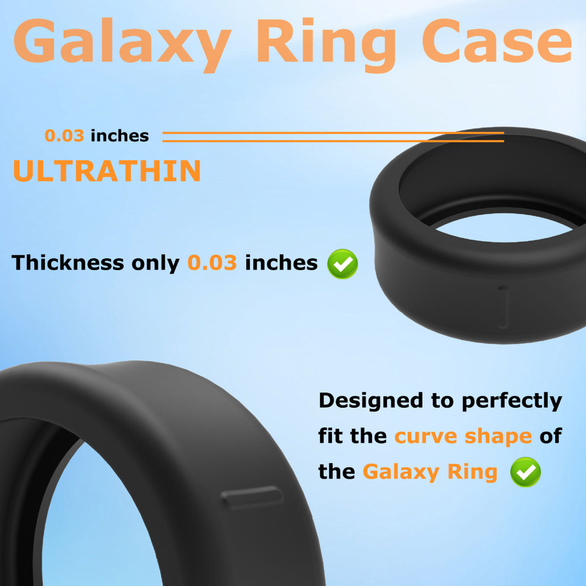 Smart Ring Protective Case Silicone Ring Sleeve