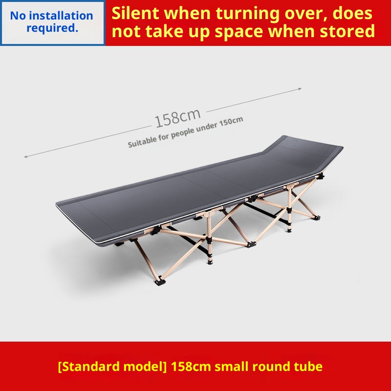 Folding Bed Single Nap Office Home Foldable Simple Care