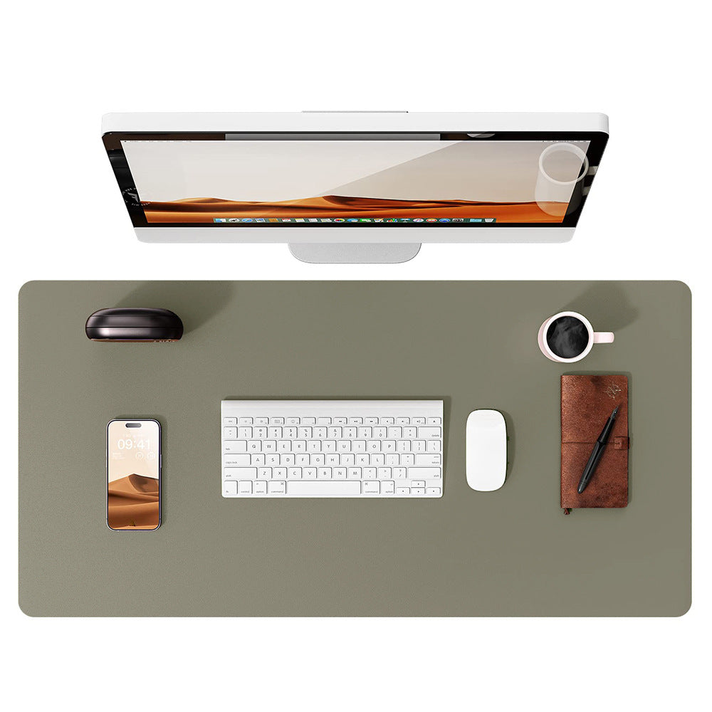 Fluff Bottom Leather Computer Mouse Table Mat