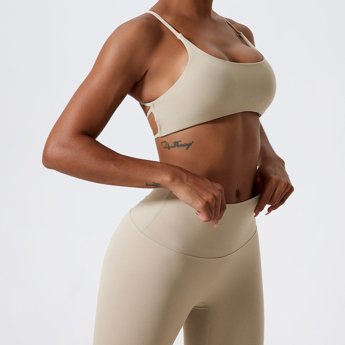 Nude Feel Yoga Suit Beauty Back Breathable Underwear Tight And Quick-drying