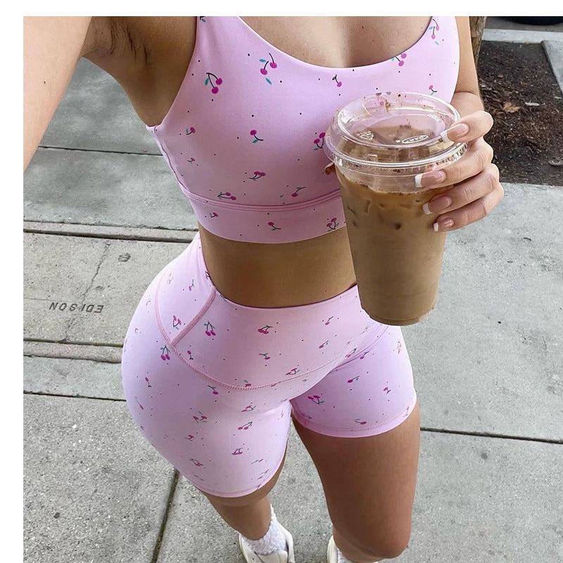 Women's High-Waist Quick-Drying Sports Fitness Yoga Shorts