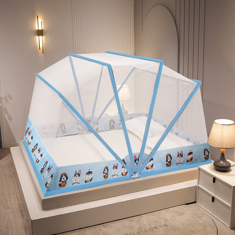 Foldable, No-assembly-needed Mongolian Yurt Mosquito Net For Home Use