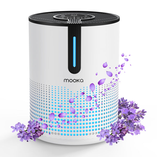 Amazon&TEMU  Prohibited,No Weekend Orders.  MOOKA 475Sq.ft Air Purifier Cleaner HEPA Filter Remove Odor Dust Mold Home Allergies Smog