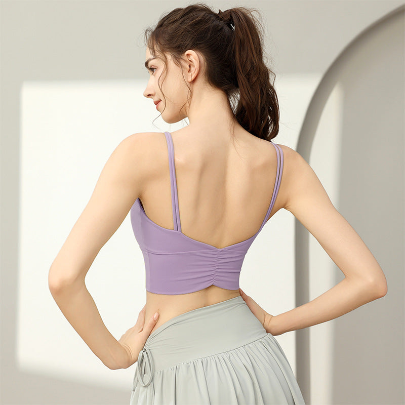 Sports Underwear Women's High-strength Fitness Running Anti-shock And Anti-SAG Yoga Clothes Integrated Vest Bra