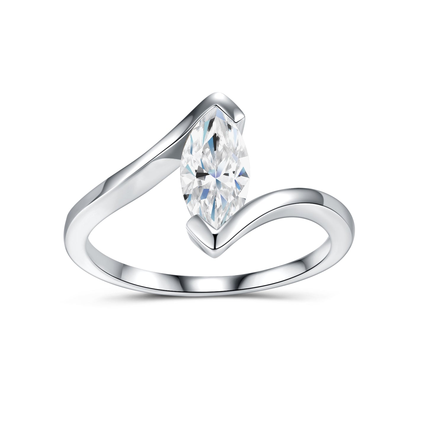 Engraved With Top-quality Moissanite, This Luxurious And Fashionable Minimalist Jewelry Set Features Exquisite Silver Accessories For Ladies. Made Of S925 Silver With Electroplated Platinum.