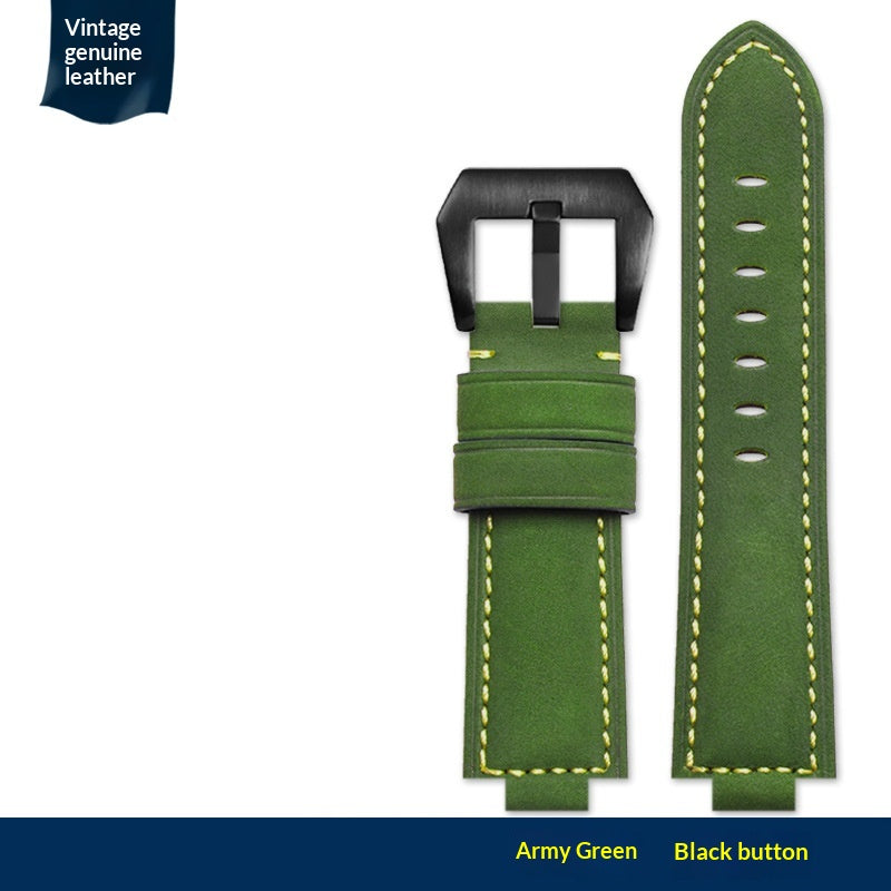 Genuine Leather Cowhide Watch Strap Accessories Compatible With