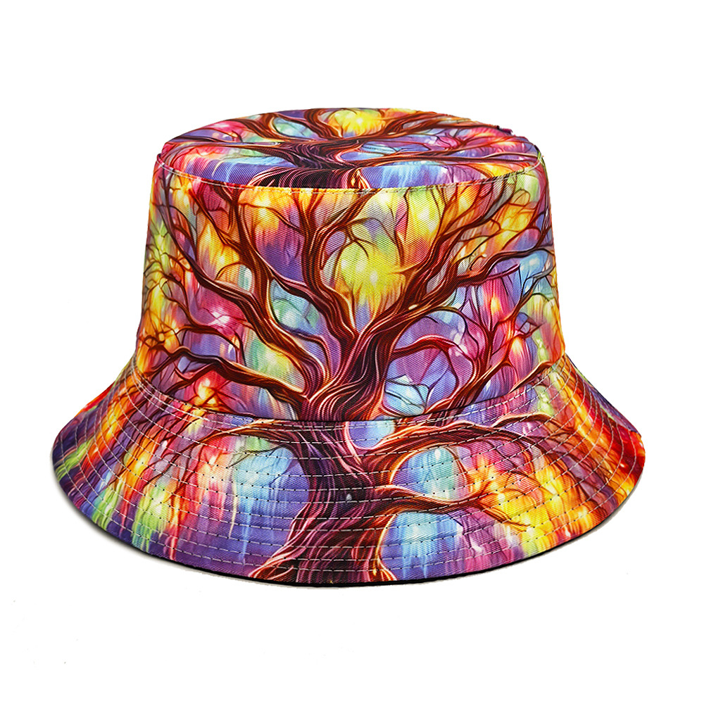 Men's And Women's Identical Fun-printed Double-sided Design, Highly Expressive And Fashionable, Street Style Fishing Hat, Suitable For Taking Photos, Outdoor Vacations And Daily Outfits.
