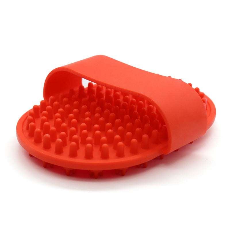 Pet Silicone Bath Brush Specialized Cleaning Tool For Cats And Dogs