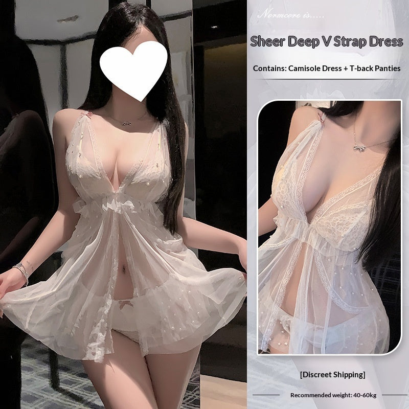 Duomila Best-Selling Mesh Lingerie Nightgown