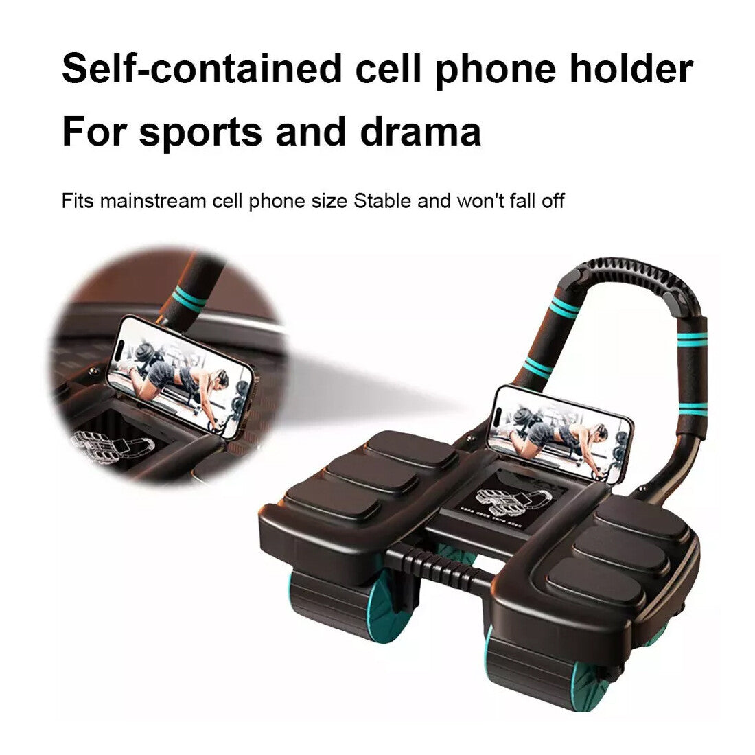 Healthy Belly Wheel Wheel Abdominal Fitness Wheel W  6 Elbow Support Ab Roller
