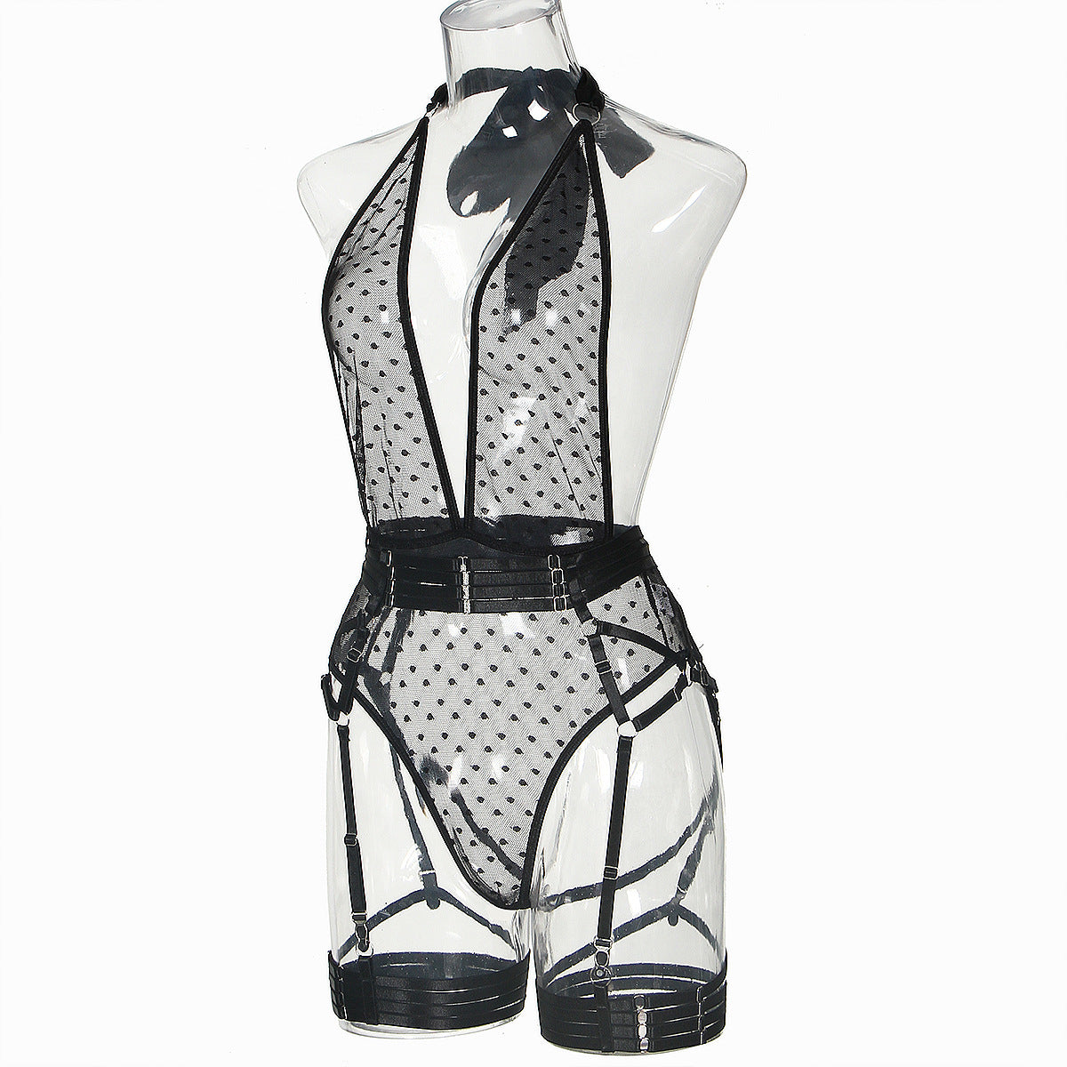 Women's Fashion Beauty Back Five-piece Jumpsuit