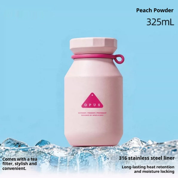 Outdoor Portable Tea-Brewing Couples Insulated Water Bottle