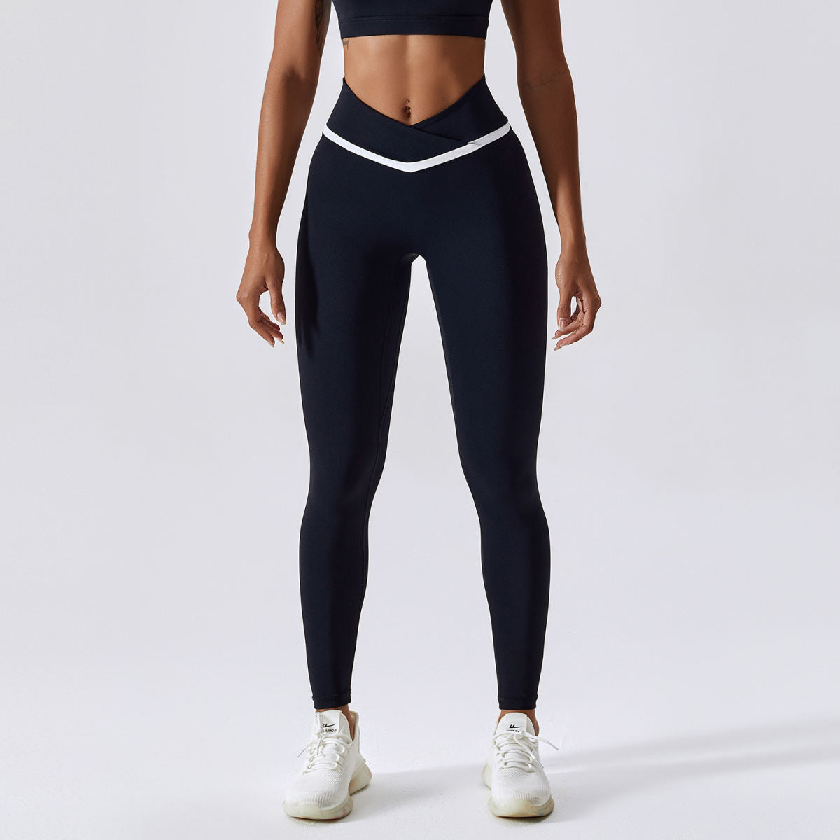Contrast Color Quick-drying Yoga Pants Women's Hip Lifting High Waist Tight