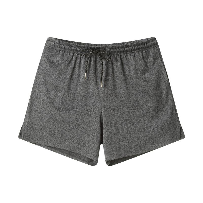 Men's Solid Color Mid-waist Tether Pocket Yoga Fitness Running Casual Pants