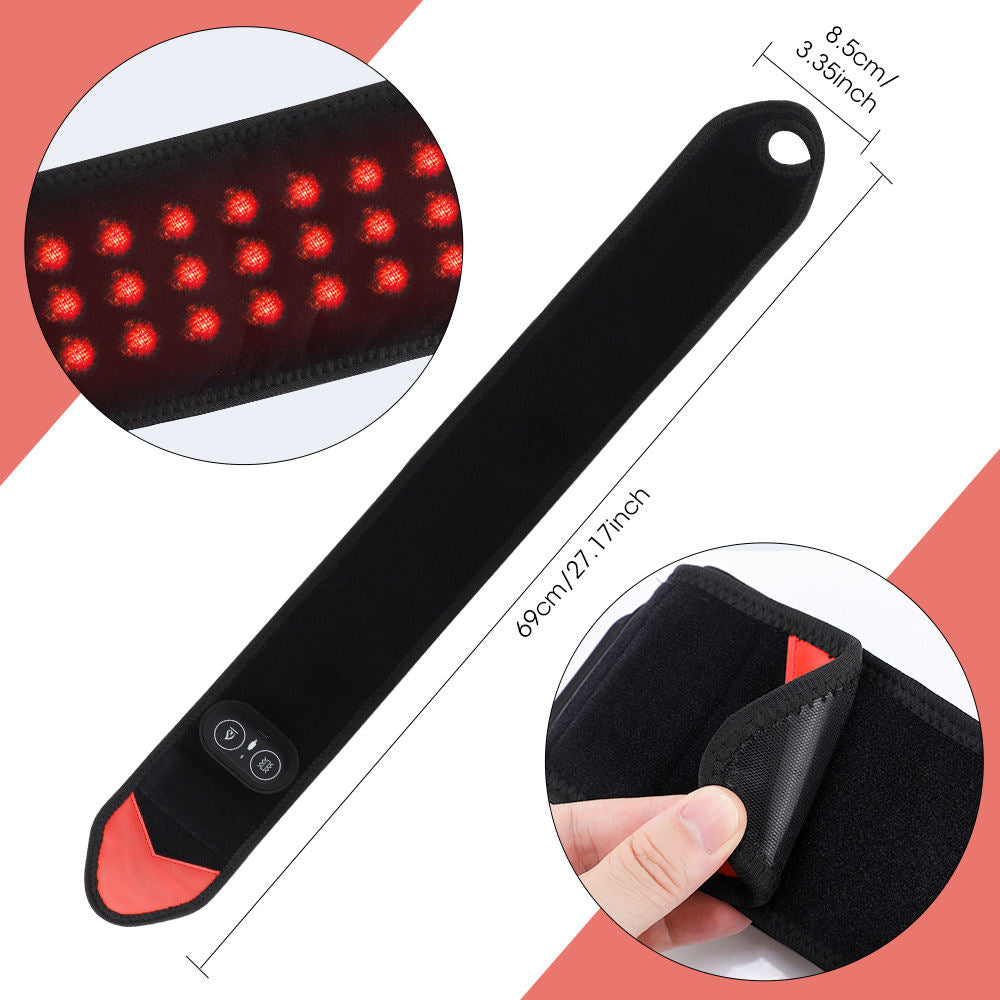 Red Light Heating Strap Phototherapy Vibration Massage Wristband