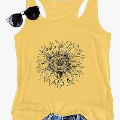 3D-printed Sleeveless European-size Trendy Fashion T-shirt Womens Tank Top