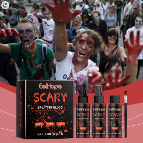 Liquid Fake Blood Makeup Set Special Effects