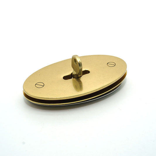 Brass Bag Metal Accessories High-end Pure Copper Oval Bag Twist Lock Bag Buckle Buckle Release Buckle