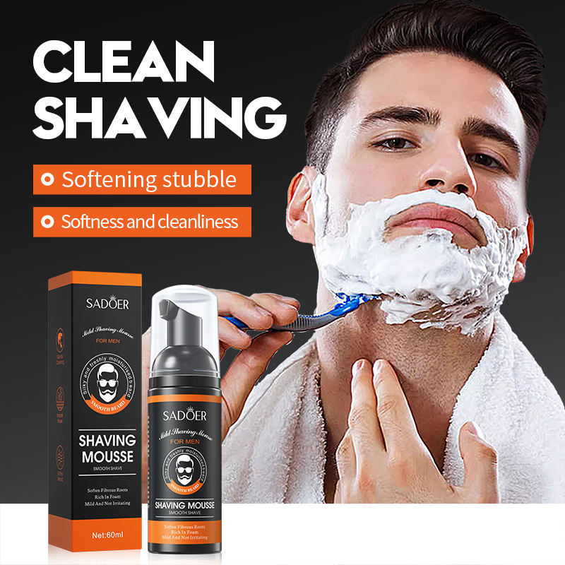 Men's Pogonotomy Mousse Soft Softening Beard Cleaning Care