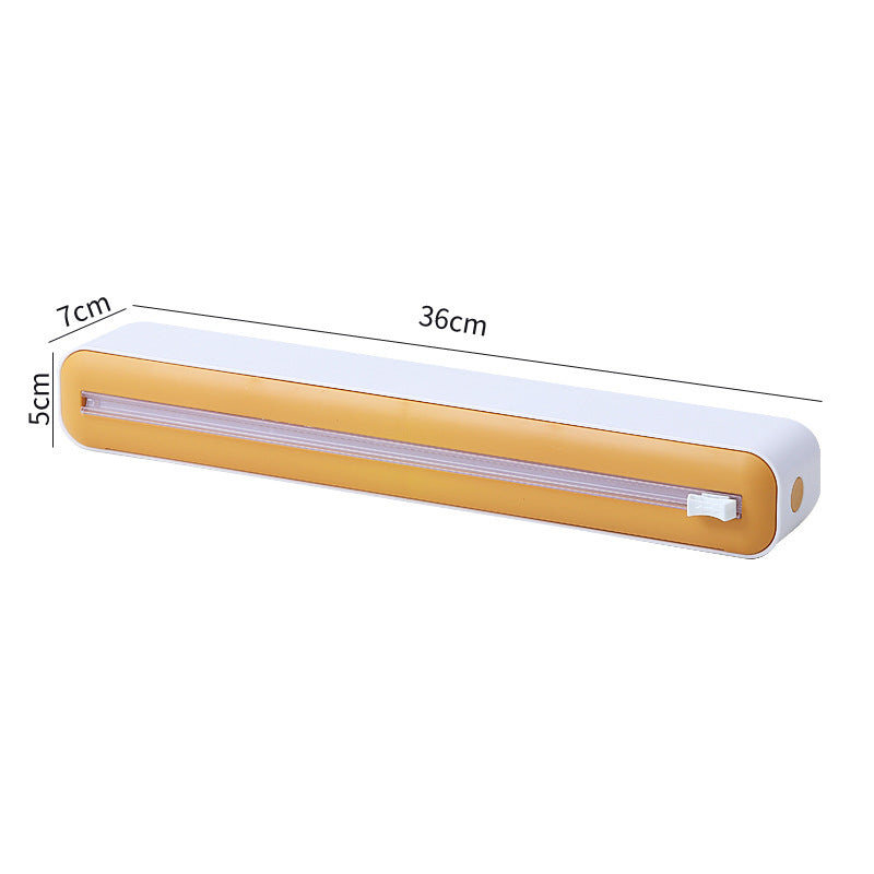 Cling Film Cutter Magnetic Wall-Mounted Kitchen-Use For Tearing Aluminum Foil And Cling Film Box Cover & Bag-Saving Cutting Tool