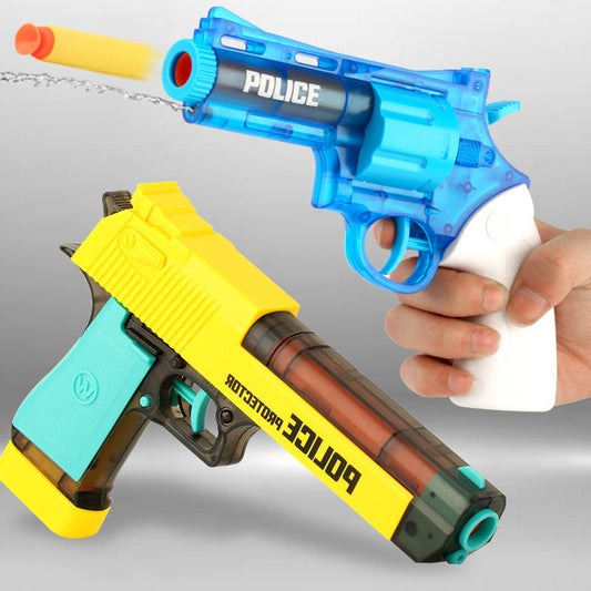 Children's Left Wheel Can Launch Police Suit Toys
