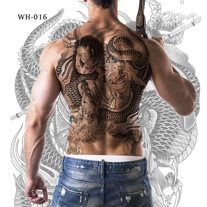 Tiger And Beauty Tattoo Stickers For Men And Women