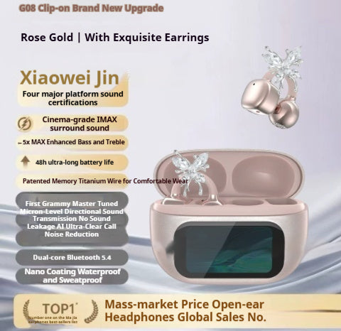Ear-mounted AI Smart Headset Large Power Touch Screen Bluetooth Headset