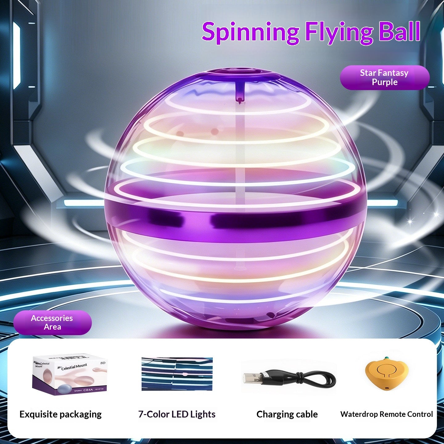 UFO Smart-sensing Flying Ball Childrens Toy