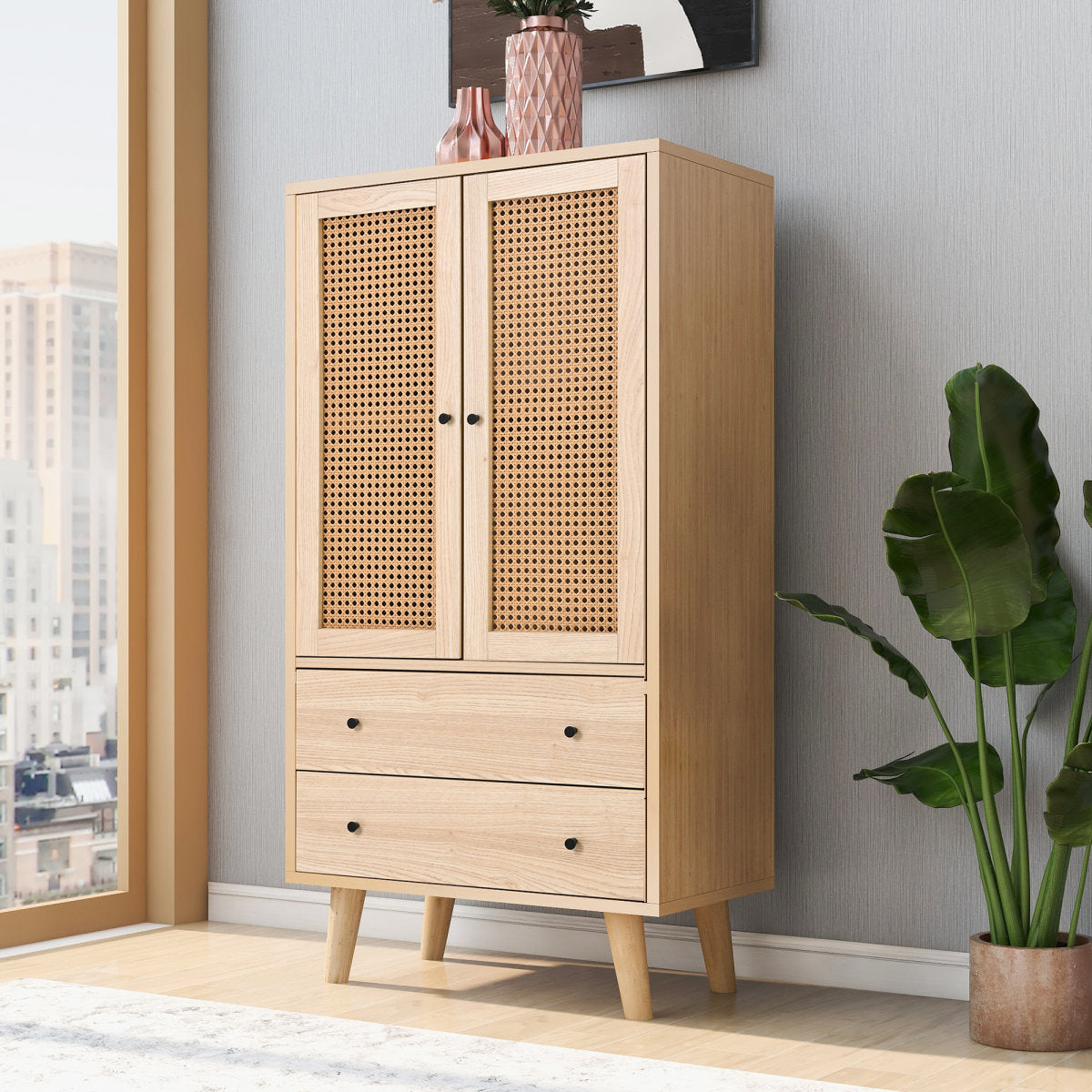 Dining Room Living Room Sideboard Chest Of Drawers Standing Cabinet Storage Sideboard TV Table With Doors And Drawers Sideboard With Large Storage Space Width 60 Cm