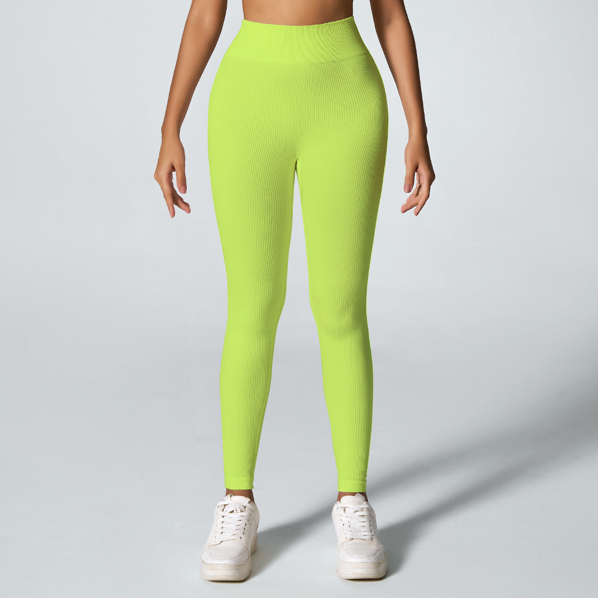 Threaded Seamless Yoga Stretch Tight Fitness Outdoor Breathable Sports Trousers