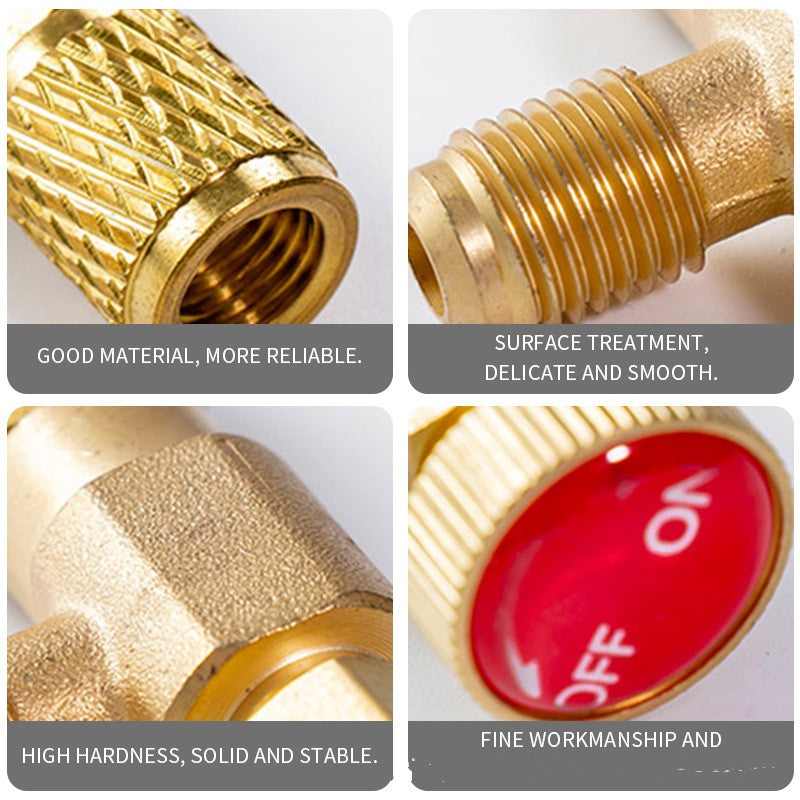 Air Conditioning Feeding Safety Valve R410A R22 Adapter
