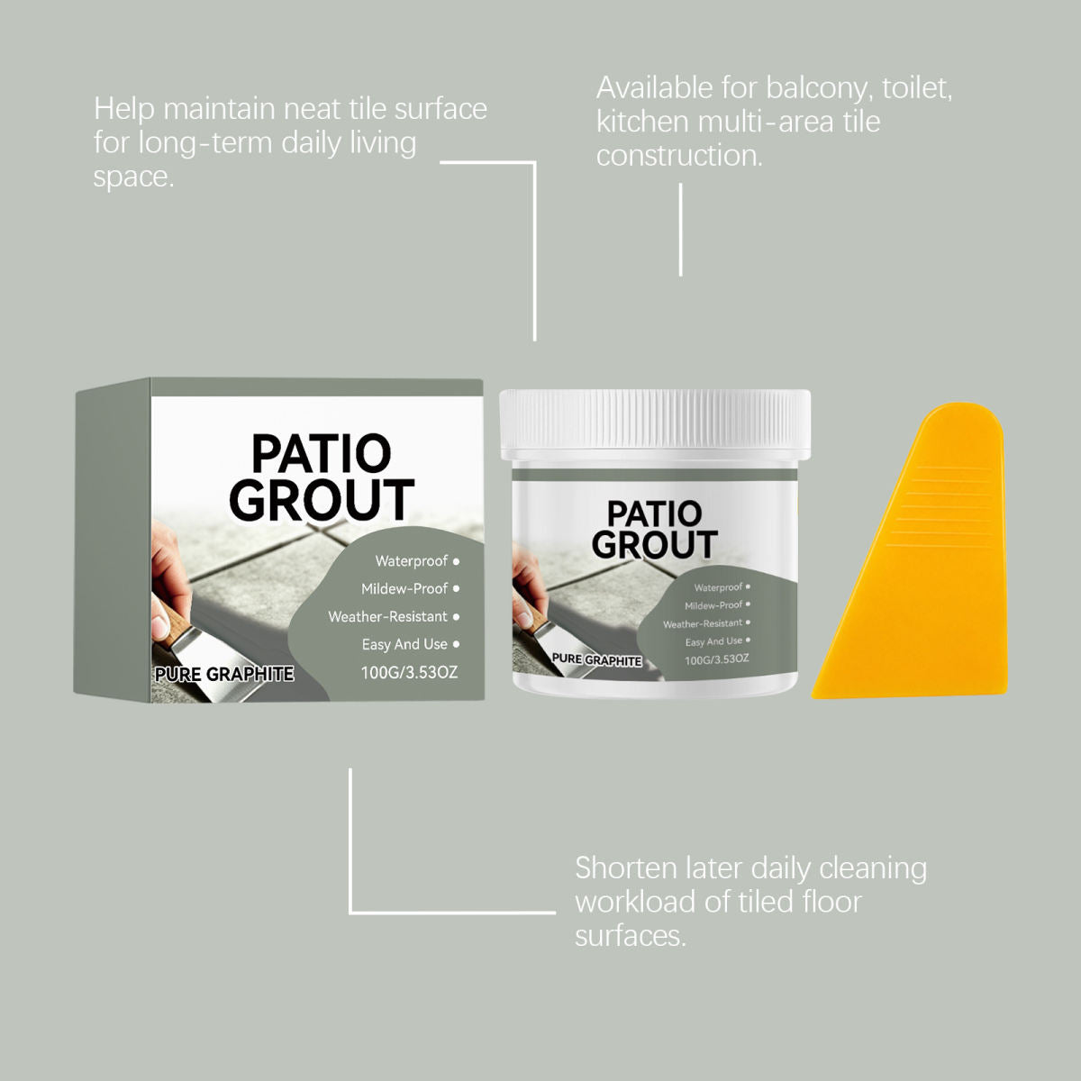 Dark Gray Tile Grout For Bathroom, Kitchen, And Floor Tile Gap Repair, Waterproof, Mildew-proof, And Aesthetically Pleasing Grout Filling.