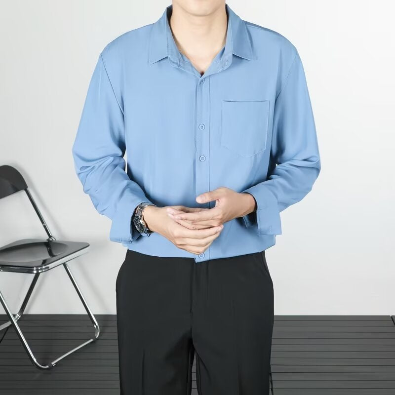 Korean-style Loose High-end Drape Long-sleeved Shirt