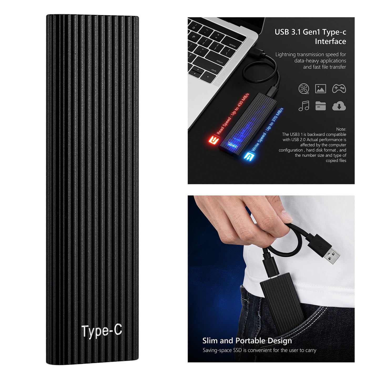 Portable Mobile Solid State Hard Drive