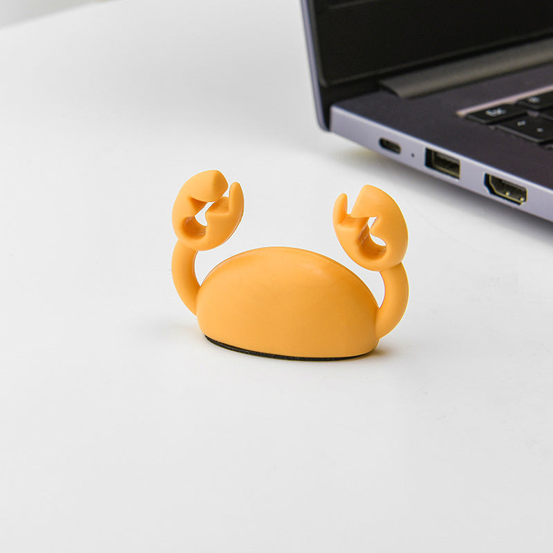 Cartoon Crab Cord Manager Mobile Phone Charging Cable