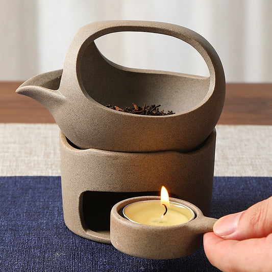 Coarse Ceramic Tea Stove Tea-Frying Device Tea Ceremony Accessories Small Household Tea-Frying Machine