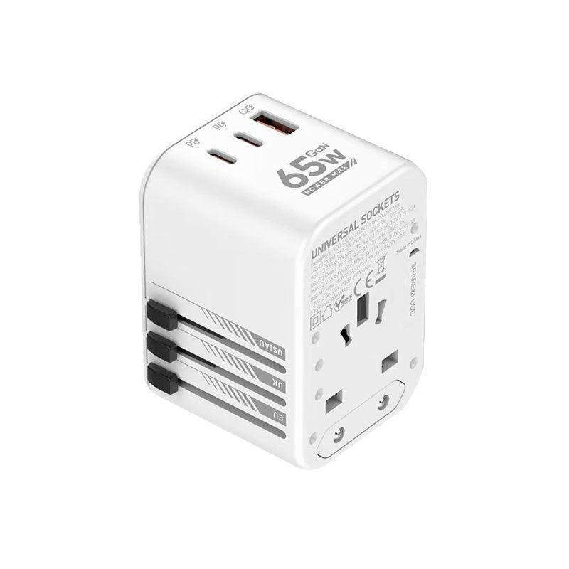 Gallium Nitride PD65W Fast Charging Head Abroad Travel Plug Converter