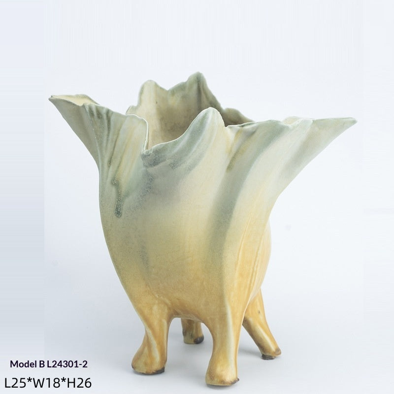 Handmade Ceramic Vase Home Showroom Desktop Ceramic Flower Arrangement Decorative Ornaments