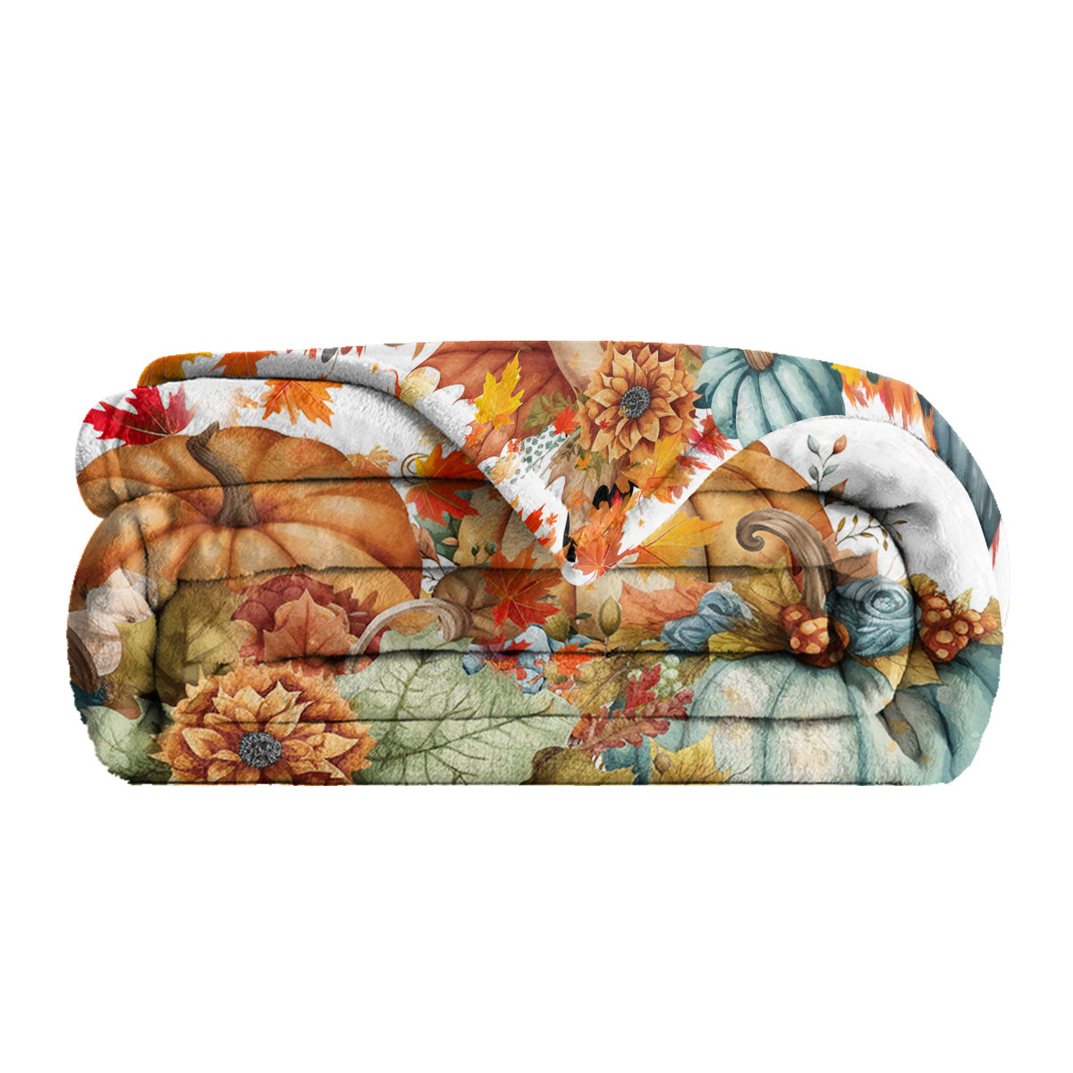 1pc Countryside Style Autumn Themed Printed Flannel Blanket, Comfortable And Warm Home Blanket, Suitable For Beds, Sofas, Camping, And Seasonal Use In Multiple Scenarios
