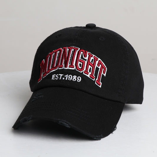 Men's And Women's Matching Casual Retro Embroidered Letters 1989 Vintage Soft Top Baseball Cap For Outdoor Street Cool And Versatile Sun Protection Fashionable Brim Hat