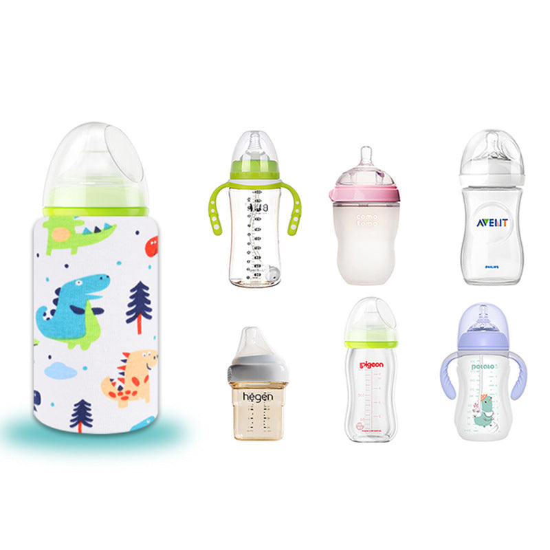 Baby Baby Bottle Insulation Cover USB Portable Thermal Bag Thickened Feeding Bottle Cover