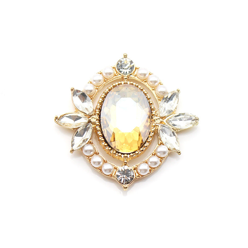Glass Openwork Rhinestone Jewelry For Headwear And Bag Accessories