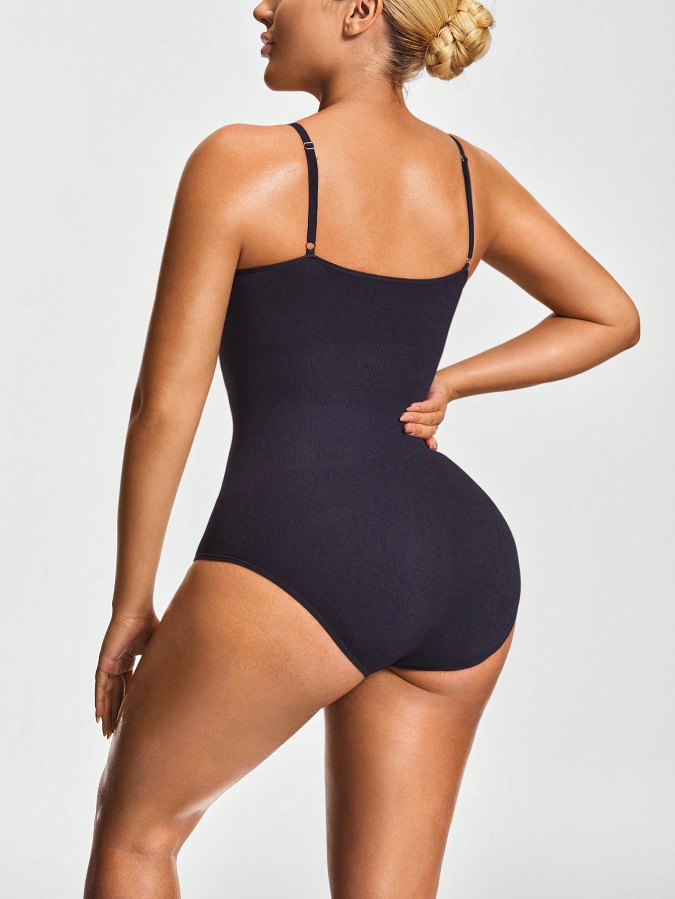 Adjustable Strap Full Body Shapewear Bodysuit - Bust Lift, Tummy Control & Butt Enhancement