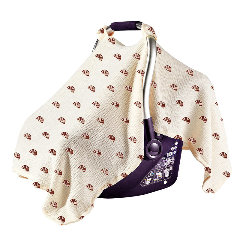Multi-functional Feeding And Nursing Scarf Car Seat Sunshade Cover