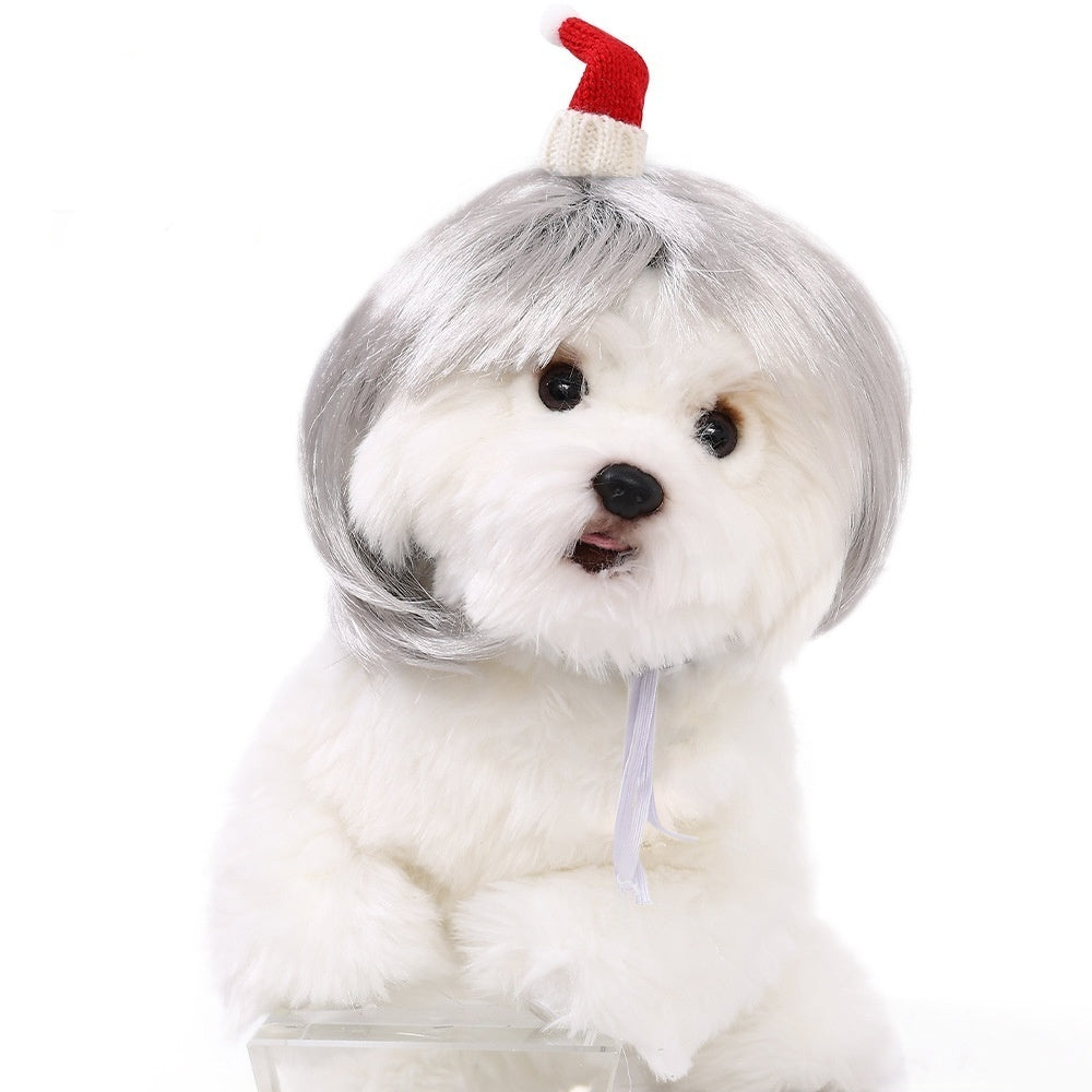 Halloween Pet Wig For Curly Or Straight Hair