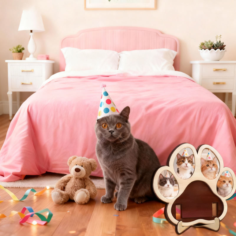 Wooden Desktop Pet Memorial Album Ornament Photo Frame Decoration Genuine Commemorative Frame